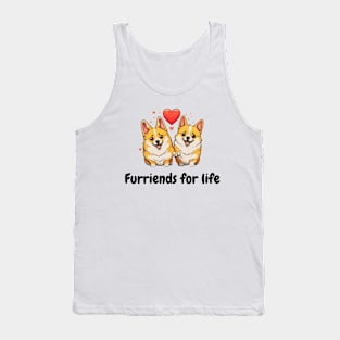 Furriends for life - Cute dog design Tank Top